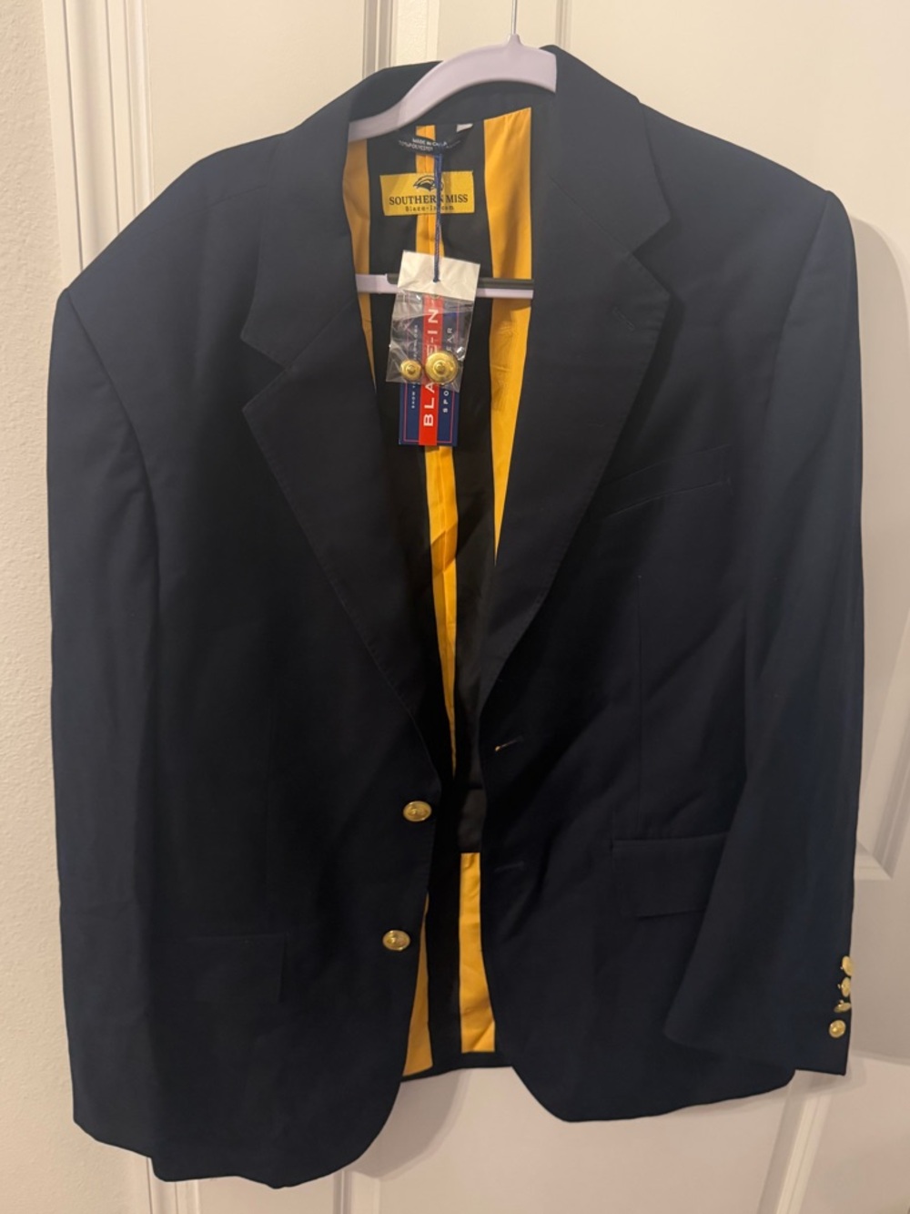 NWT Navy Blaze-In Sport Coat Southern Miss 44L